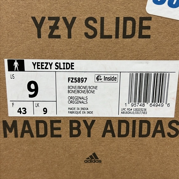 SOLD IN STORE Adidas Originals Men’s Yeezy Slide -Bone Size 9 - Picture 9 of 11